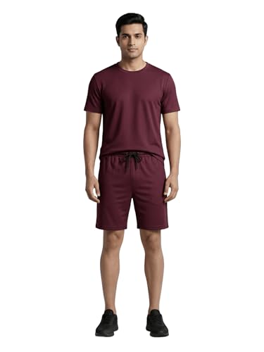 Image of Dollar Men Co-Ord Set | Polyester Shorts + T-Shirt | Regular Fit, Quick Dry & Breathable | Gym, Casual & Sportswear | Pack of 1