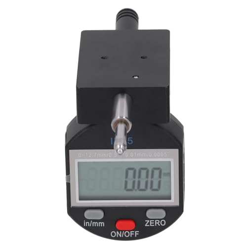 Marhynchus Indicador de Cuadrante Digital, Tipo Vertical de 0-10 Mm con Conversión de Unidad Dual y Función de Ajuste a Cero, para Inspección de Vidrios Automotrices