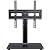 PERLESMITH Universal Swivel TV Stand-Table Top TV Stand for 32-65 inch TV-Height Adjustable TV Base with Heavy-Duty Tempered Glass Base, VESA 400x400mm up to 88lbs, PSTVS17