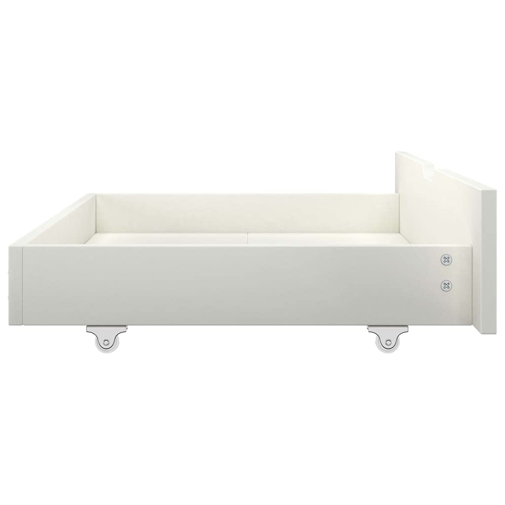 vidaXL Kiefernholz Massiv Bettgestell Bett Massivholzbett Holzbett Doppelbett Futonbett Bettrahmen Lattenrost Schlafzimmer Weiß 120x200cm