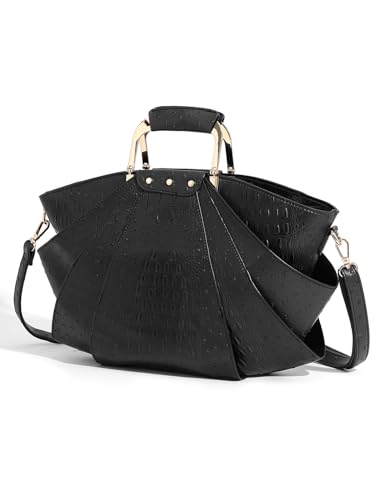 Image of Bag Woman Large Capacity Leather Purse Fashion Designer Metal Top Handle Handbags Women Crossbody Large Bags for Women Tote