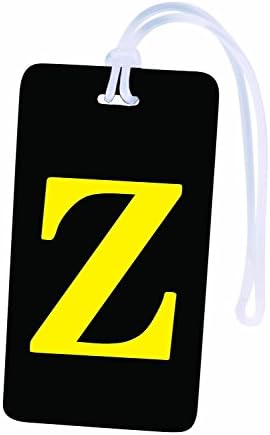Initial Luggage Tag Personalized ID Tag A through Z (One size, Z)