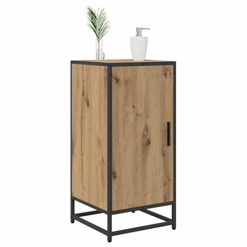 Pequeño armario para salón y pasillo en acabado de madera roble 4