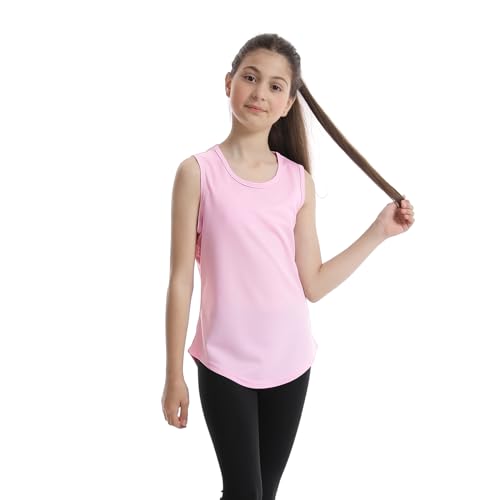 5 Packs Girls Athletic Tank Tops Active Dry Fit Tank Top for Girls Dance Yoga Workout Tops for Exercise2
