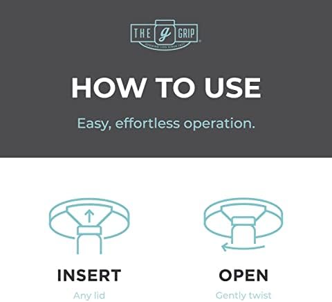 The Grip Jar Opener | Original Under Cabinet Jar Lid & Bottle Opener, Effortless for Weak Hands & Seniors with Arthritis - Made In USA