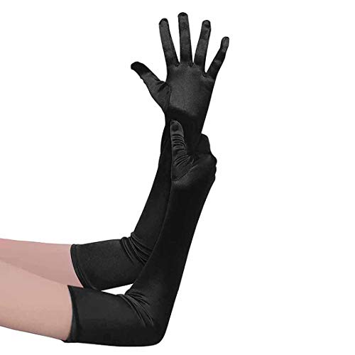 サテンロンググローブ ウエディング 手袋 ブライダル 花嫁 パーティー ストレッチ グローブ ダンス 演奏会 結婚式 フォーマル レディース グローブ