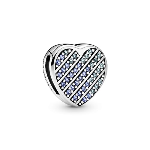 Pandora Charm Reflexions Corazón Azul en Pavé 799346C01