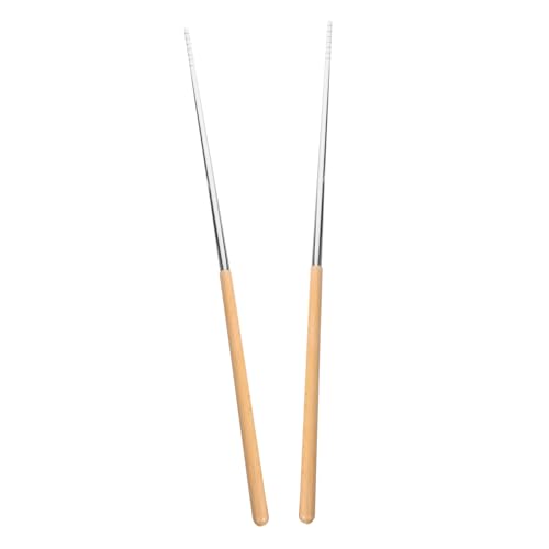 TIDTALEO のある揚げ箸 ステンレス製 フライパン用 筋引き キッチン用品 家用 レストラン用 持ちやすい 水洗い可能 滑り止め設計