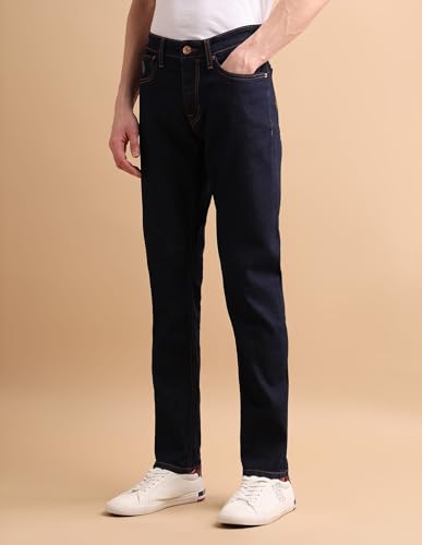 Image of U.S. POLO ASSN. Denim Jeans for Men - Slim Tapered Fit, Mens Jeans for Office & Regular Wear - 38, Blue