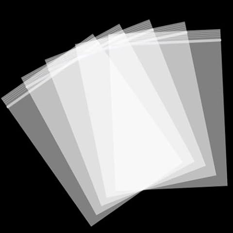 Aubeco 400pcs Plastic Bags, 3 x 4 inch 2 mil Jewelry Bags, Clear Small Zip Bag, Resealable Zip Bag for Small Business, Storage, Candy Bags Cover