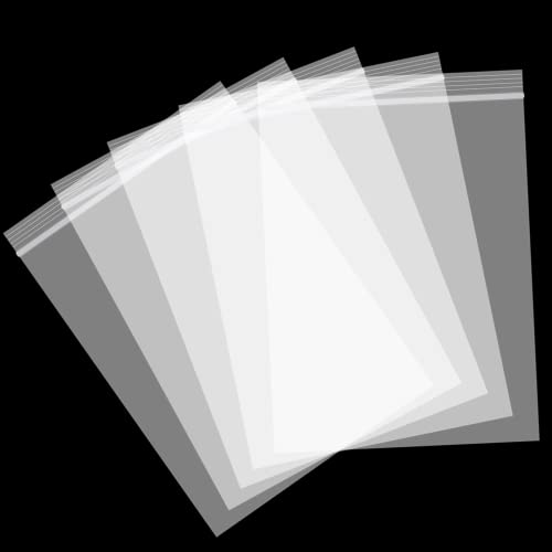 Aubeco 400pcs Plastic Bags, 3 x 4 inch 2 mil Jewelry Bags, Clear Small Zip Bag, Resealable Zip Bag for Small Business, Storage, Candy