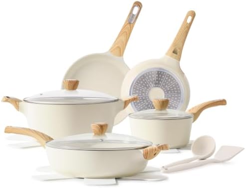 SENSARTE Ceramic Cookware Sets, Pots and Pans Set Non stick, 14 P...
