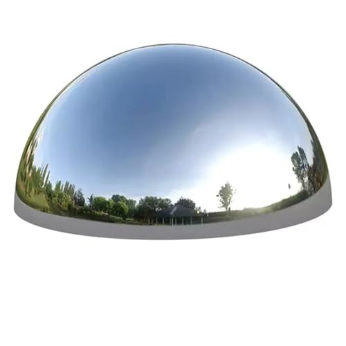 Bola espejada semiesférica de acero inoxidable 201, 1 pieza, diámetro 51 mm, espesor 1,0 mm, acabado espejo, para decoración de pared miniatura 1