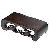 Socle rectangulaire pour présentoir : il est largement utilisé à l'intérieur comme à l'extérieur pour accueillir des pots de fleurs, des objets décoratifs et des aquariums, tout en protégeant le sol ou le bureau des rayures. support pour bocal en bois
