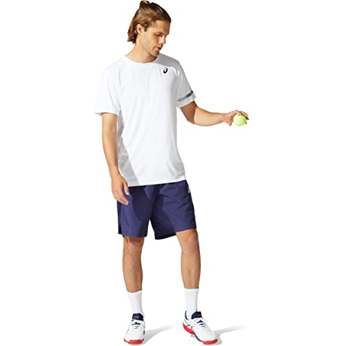Asics Men's Short Sleeve Tee Tennis Apparel, 2Xl, Brilliant White #TOP4