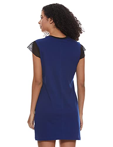 Image of Klamotten Women's Cotton Nightdress (S 08C Blue X-Large)