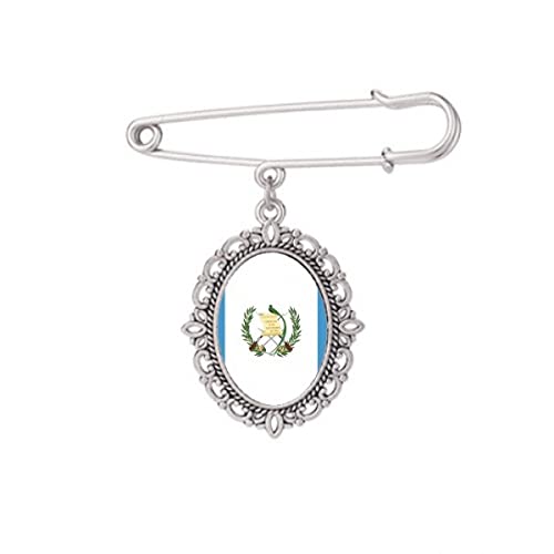 Broche drapeau Guatemala M : le cadeau de style parfait pour orner une chemise ou un châle