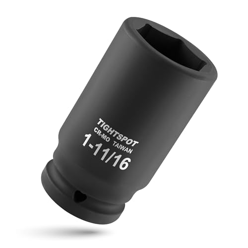 TIGHTSPOT 3/4 Drive 1-11/16 Inch Deep Jumbo Socket 6-Pt CR-MO Steel