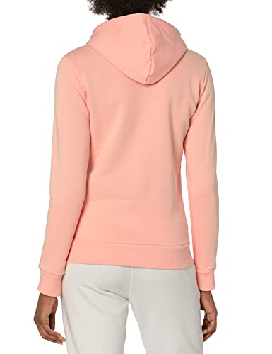 Image of PUMA Women's Essentials Logo Hoodie, Peach Parfait, XX-Large