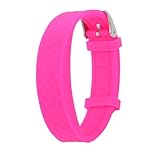 Jectse Pulsera Inteligente de Silicona Roja Rosa, Rastreador de Sueño y Actividad Física, Recarga Directa por USB para Usuarios Preocupados por su Salud