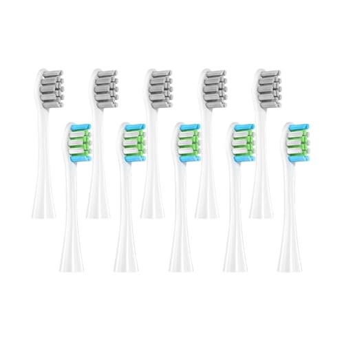 ���u���V�w�b�h Oclean X PRO/Z1/F1/One/Air 2/SE �\�t�g�m�Y���ƌ݊������� �^�󖧕p�b�P�[�W(5Gray5White)