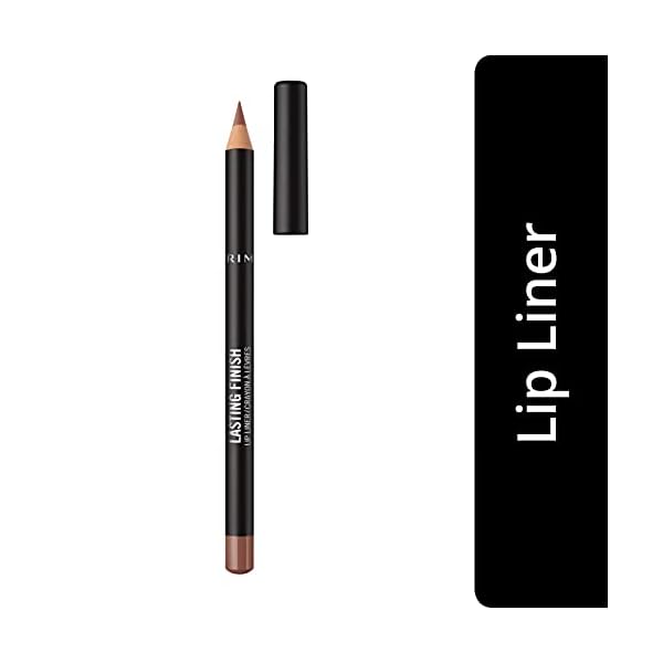 Rimmel Lasting Finish 8HR Soft Lip Liner Pencil - Vibrant, Blendable Formula to Lock Lipstick in Place for 8 Hours - 705 Cappuccino, .04oz