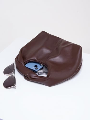 Image of Verdusa Women's Ruched Boho Mini Handbag Clutch Purse Dumpling Pouch Bag