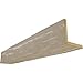 Ekena Millwork BMRW2C0040X080X216WH 2-Sided (L Riverwood Endurathane Faux Wood Ceiling Beam, 4"W x 8"H x 18