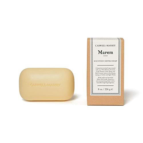 Caswell-Massey Marem Single Soap Bar, Scented & Moisturizing Bath Soap For Men & Women, Lush Floral Fragrance, Made In The USA, 8 Oz