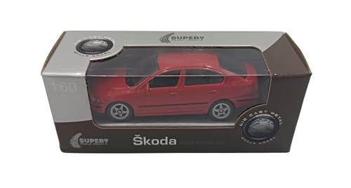 Auto miniatura compatible con Skoda Octavia rojo 1:64 miniatura 2