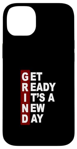 �}���[�� ���b�h �o�[�K���f�B Get Ready It's A New Day - Grind �X�}�z�P�[�X iPhone 14 Plus �p