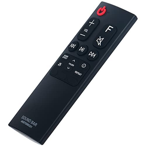 Image of AKB75595331 Replacement Remote Control Applicable for LG Sound Bar SL6Y SPL5B-W SN6Y SPN5B-W SL4 SPH4B-W SL5Y SN7CY SNC4R SPH4B-W SPJ4-S S65S3-S SL4Y SL7Y | SPL5B-W SN6Y SPN5B-W SL4 SPH4B-W SL5Y SN7CY SNC4R SPH4B-W SPJ4-S S65S3-S SL4Y SL7Y SLM4R SN6 SPN5BM-W SN4A