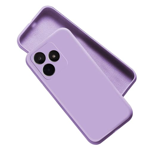 Image of A rtistque Liquid Silicone Back Cover Case for Realme C51 Shockproof TPU Soft Flexible with Camera Protection - Purple
