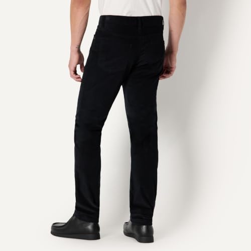 Amazon Essentials Men's Slim-Fit 5 Pocket Stretch Fine Wale Corduroy Pant, Black, 35W x 34L - image 2