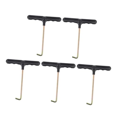 BESPORTBLE Shoe Lace Tightener Tool 5pcs Set Lightweight and Portable T-Shaped Pullers Ergonomic Design Sturdy Material for Long-Lasting Use for Sports Casual Wear