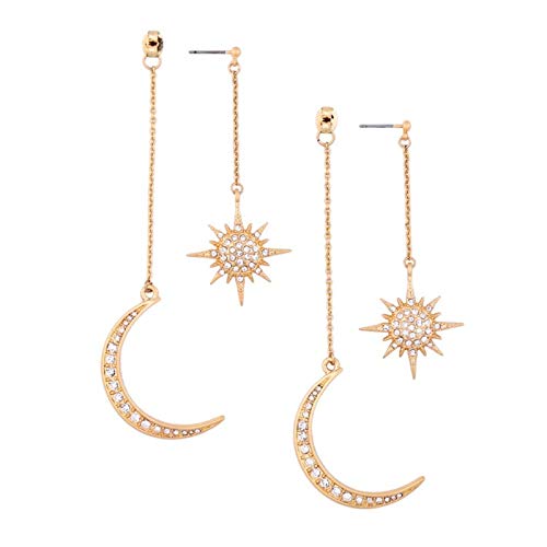 Pendientes luna y sol para tus noches de festival y salidas casuales con estilo punk