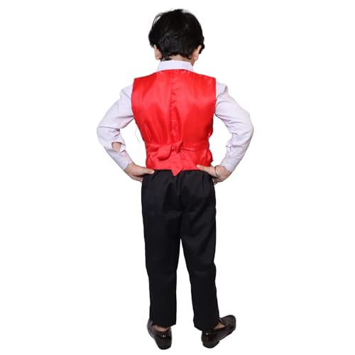 Image of Kaku Fancy Dresses Plain Waistcoat for Kids /Plain Jacket for Kids | Sequin Work Shinning Waist Coat For Annual Day Dance Competition (Only Jacket /Waistcoat - Shirt & Pant Not Included)