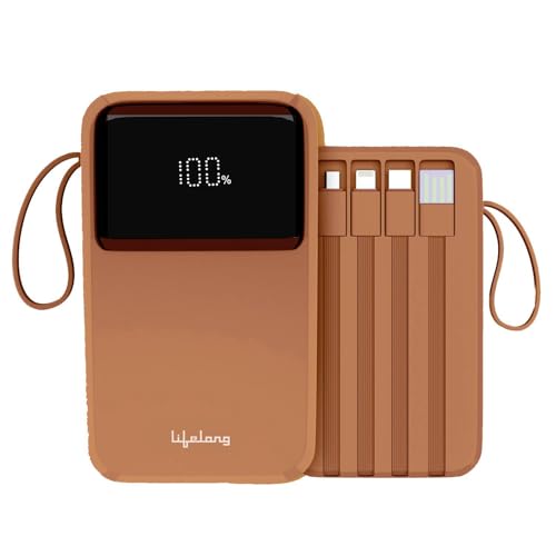 Lifelong 20000 mAh 22.5 W Compact Pocket Size Power Bank (Rust Orange,...