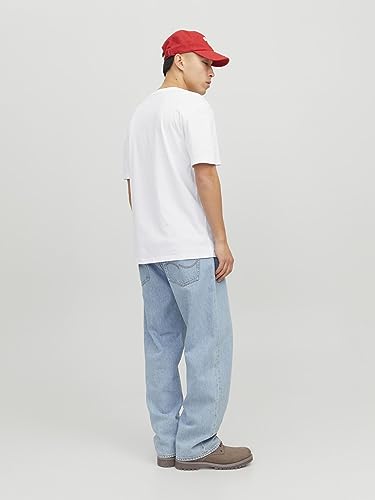 Jack & Jones Jjestar Jj Tee Ss Noos Camiseta, Hombre, Blanco, S