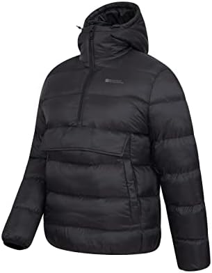 Mountain Warehouse Base Level Mens Padded Jacket - Water-resistant, Microfibre insulation, IsoThermHalf Zip - Best for Winter Camping, Outdoors, Travelling & Hiking