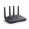 GL.iNet GL-MT6000 (Flint 2) WiFi 6 Routers de juegos de alta velocidad para Internet inalámbrico, 2 puertos Ethernet 2.5G para módem de fibra óptica, router WiFi VPN de computadora de largo alcance