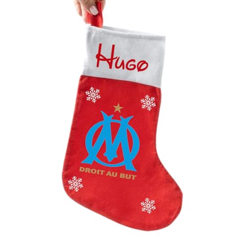 Chaussette de NOËL personnalisée feutrine marseillais om