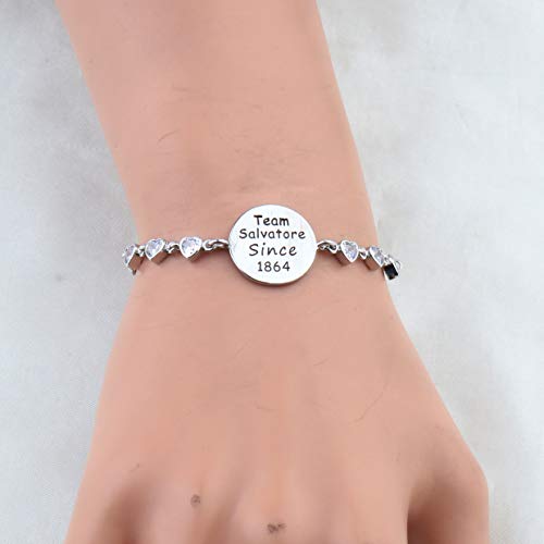 Image of CENWA Team Damon /Stefan /Salvatore Since 1864 Adjustable Bracelet Vampire Fandom Gift Idea