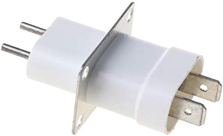 Home Electronic Microwave Oven Magnetron Filament 4 Pin Socket Converter White