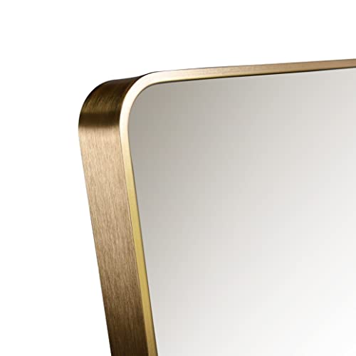 Full Length Floor Mirror for Bedroom, Living Room, Bathroom - 18 x 58 Inch with Rounded Corners