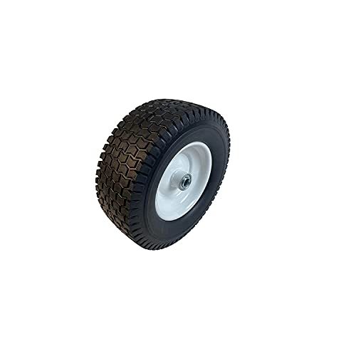 Heavy Load Flat Free Extra Wide Wagon and Wheelbarrow Tire and Wheel (11-3/4