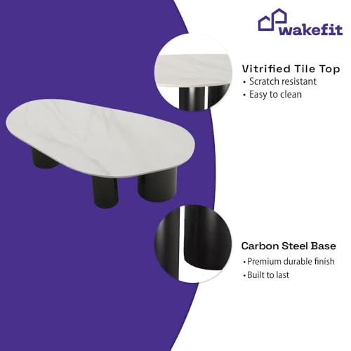 Image of Wakefit Center Table | 1 Yr Warranty | Coffee Table for Living Room Wooden, Tea Table for Living Room Wooden, Sofa Table, Free Installation from Brand, Modern Multi-Functional & Wobble-Free(Sumtr)