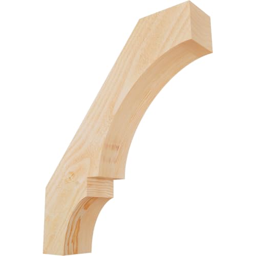 Ekena Millwork BRC04X18X22BOA00RDF 4"W x 18"D x 22"H Balboa Rough Sawn Knee Brace, Douglas Fir