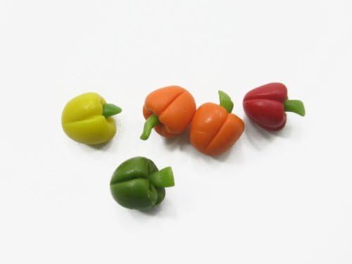 Miniatura 2 de Dolls House miniatures Lot 20Mixed bell peppers Paprika vegetales Art DecoEl suministro de alimentos Dollhouse Alimentos4306