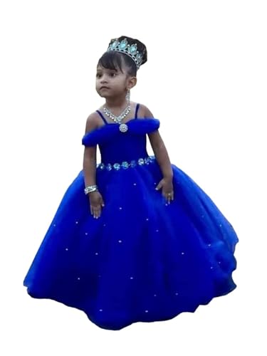 Sparkly Big Diamond Tea Party Dresses for Kids Pleated Off The Shoulder Pageant Dress Girls 7-8 2025